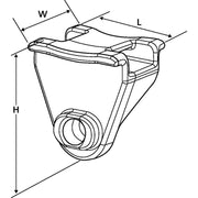 HellermannTyton - Befestigungssockel und -element für Kabelbinder Abstandhalter 151-29701(500) Auflagefl.34,3x26 mm − 500 Stück