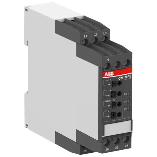 ABB Stotz S&J - Phasenüberwachungsgerät 3-Phasenüberwachungsrelais CM-MPS.11P 2W 30s, 3x90-170VAC