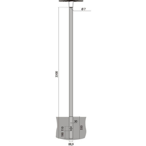 Performance in Light - Lichtmast Mast SPILLO INT 315023 3,3m
