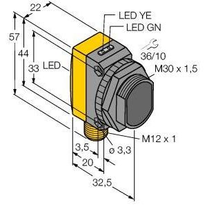 Turck - Einweg-Lichtschranke Opto-Sensor QS30EQ Einweglichtschranke