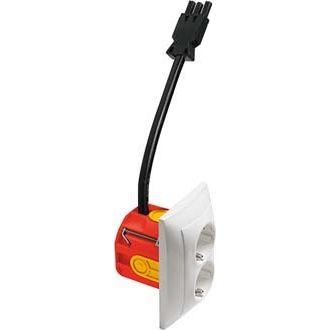 Peha - Schalter-/Steckdosenkombination Doppel Steckdose SCHUKO H 80.6612.02 GE30 BW mit Wieland
