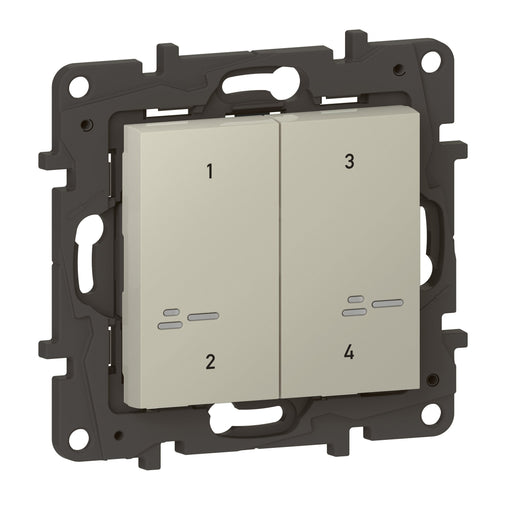 Legrand - Funksender Szenentaster 4-Fach Legrand 863904 Sand