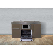 Stengel - Mini-Küche Miniküche Premiumline MPGSMMM160KSGSGKFlBr Mokka metallic