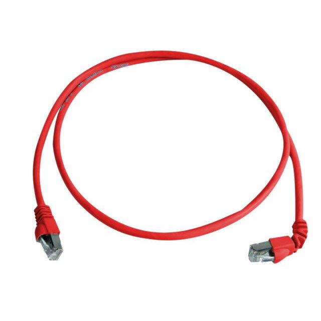 Telegärtner - Patchkabel Kupfer Patchkabel S/FTP 6A 100008289 rt 2,0m 1x90°