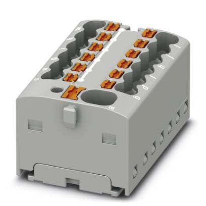 Phoenix Contact - Durchgangs-Reihenklemme Verteilerblock PTFIX 4/12X1,5 GY − 20 Stück