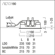 Zumtobel Group - Downlight/Strahler/Flutlicht LED-Einbauleuchte P-INF Q #60818237 3000K