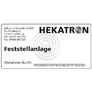 Hekatron Vertriebs - Warn-/Hinweisschild Abnahmeschild FSA 3740888
