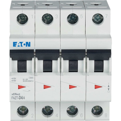 Eaton - Leitungsschutzschalter FAZT-D4/4 4A Charakt.: D