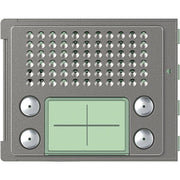 Legrand (BT) - Abdeckrahmen Frontblende Basis 2-reihig 351085 Robur, 4 Ruftasten