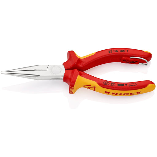 Knipex - Telefonzange Flachrundzange 25 06 160 T BK