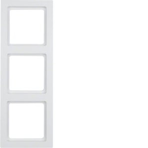 Berker - Abdeckrahmen Rahmen pows/samt 10136099 3fach