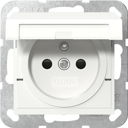 Gira - Steckdose Steckd. Erdstift KD+SH 448803 Reinweiß
