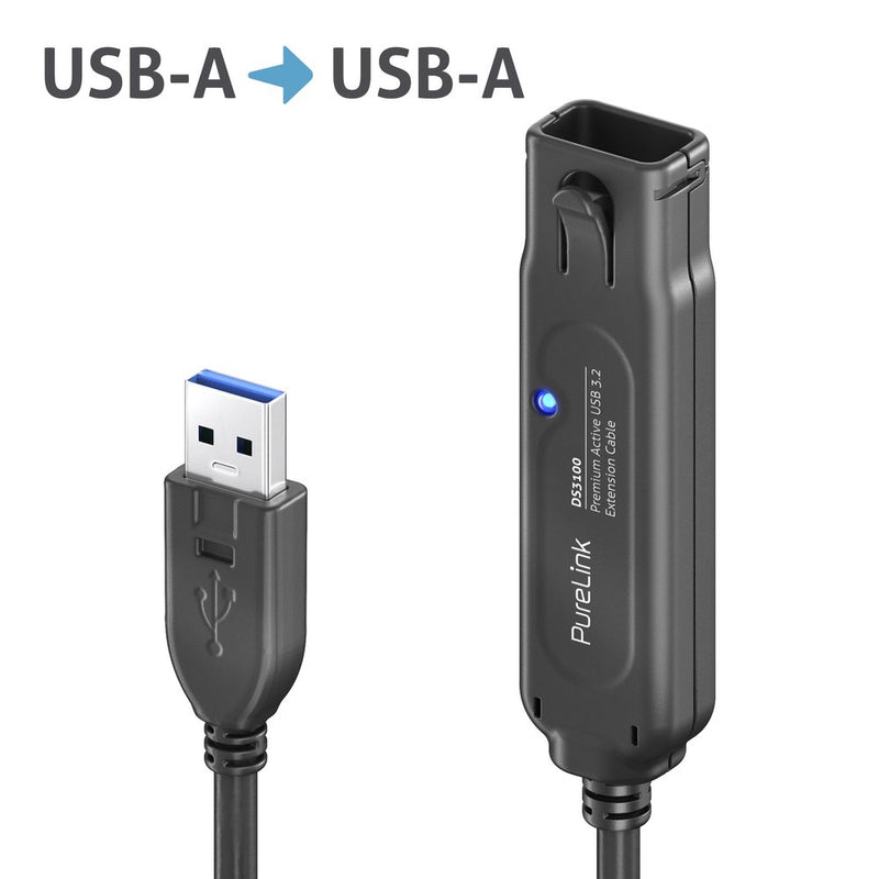 PureLink - PC-Kabel Aktiv Verlängerung 5m DS3100-050 USB 3.1 Gen.1