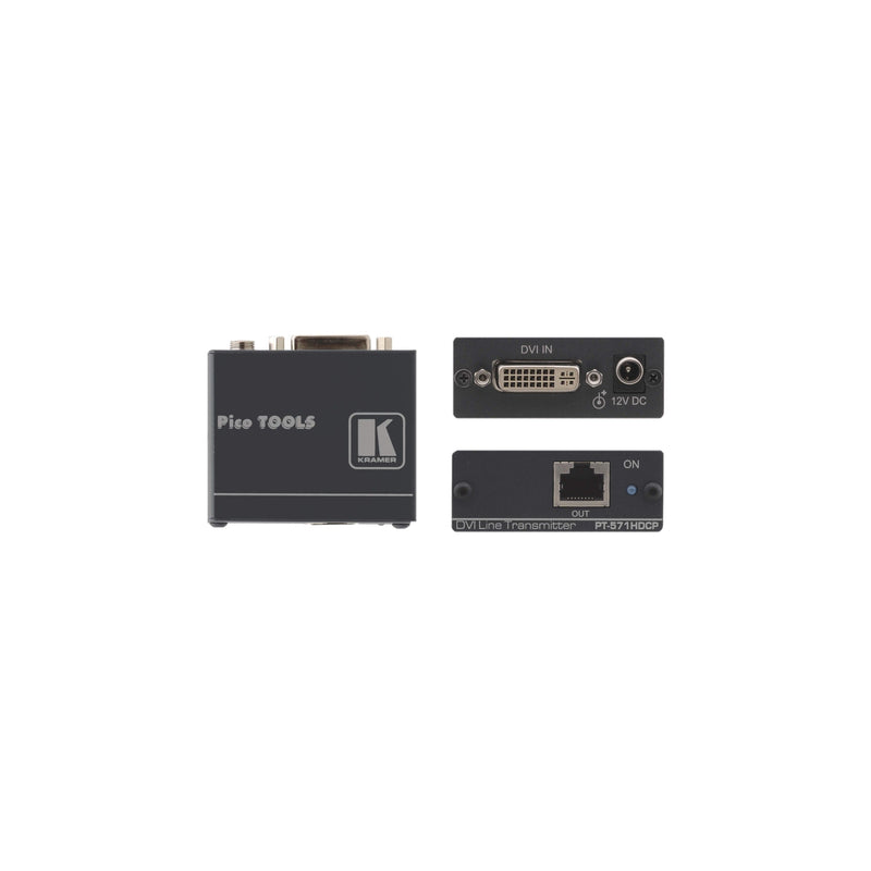 Kramer - Netzwerkadapter Twisted Pair Übertrager PT-571HDCP f.DVI (HDCP 2.2)