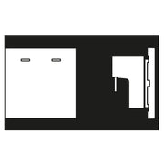 Jung - Abdeckung/Bedienelement für Installationsschalterprogramme Hotelabdeckung AL CU KO5 M 230 mit LED-Einheit 230V