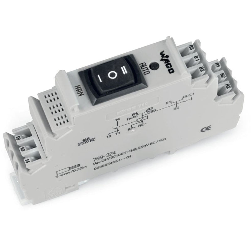 WAGO - Schaltrelais Relaismodul 789-324 DC 24 V,1 S,grau