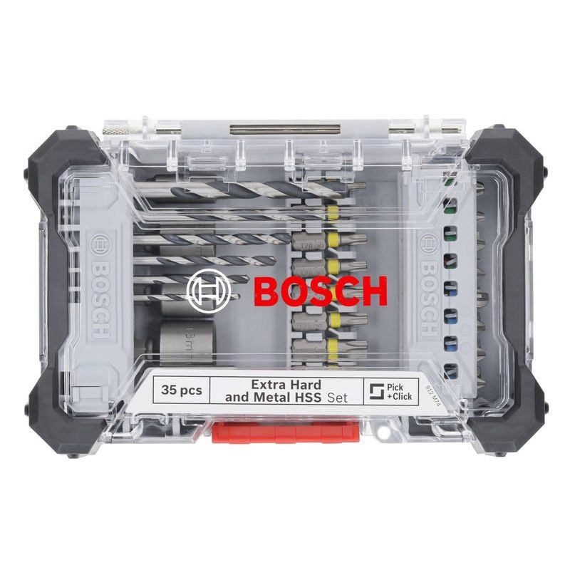 Bosch - Werkzeugset Extra Hard Schrauberbit- 2607017729VE(35) und Metal HSS − 3 Packung