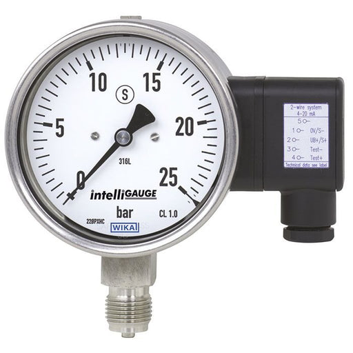 Wika Wiegand - Rohrfedermanometer Rohrfedmano PGT230.160 14183130 1bar LMD30