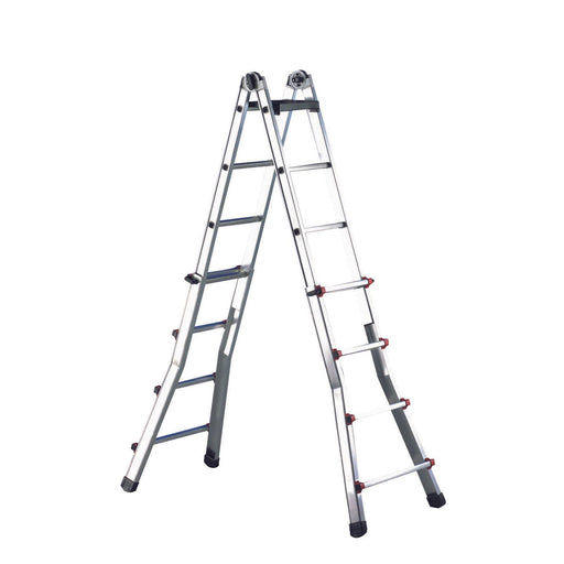 Cimco Werkzeuge - Sprossenleiter Aluminium-Teleskop-Leiter 146710 mit 2x10 Stufen