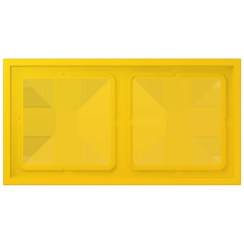 Jung - Abdeckrahmen Rahmen 2-fach LCZ 982 BF 263 le jaune vif