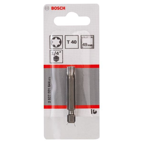 Bosch - Bit Schrauberbit Extra-Hart 2607001644 T40, 49 mm, 1er-Pack