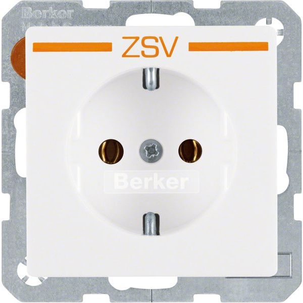 Berker - Steckdose SCHUKO-Steckdose 47436049 m.Aufdruck pws
