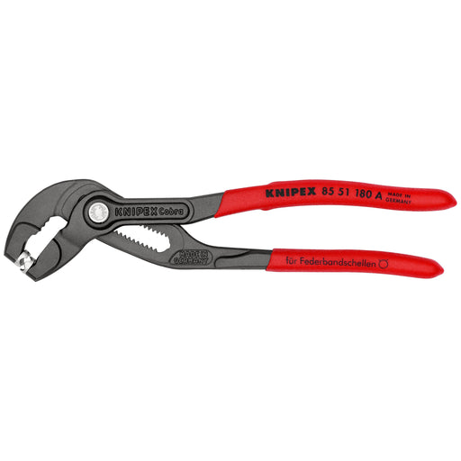 Knipex - Wasserpumpenzange Federbandschellenzange 85 51 180 A SB