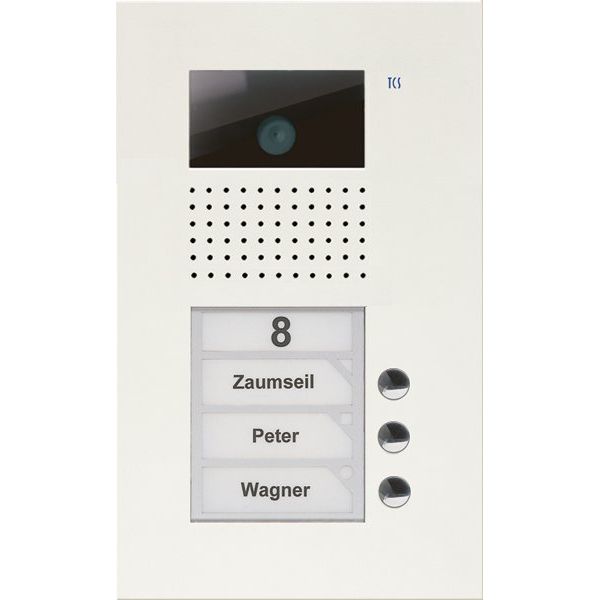 TCS Tür Control - Türstation für Türkommunikation Video color Außenstation V AVU14030-0019 PUK 3 Tasten 1-spalt