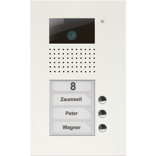 TCS Tür Control - Türstation für Türkommunikation Video color Außenstation V AVU14030-0019 PUK 3 Tasten 1-spalt
