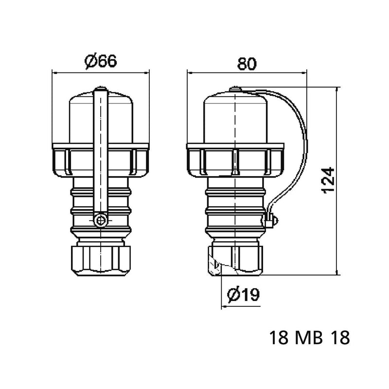Bals Elektrotech - Schutzkontaktstecker Schutzkontakt-Stecker 736 16AIP67