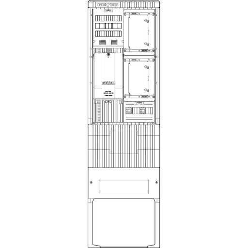 ABN - Zähler-Komplettschrank Zähleranschlusssäule SZ205ZZ2505 2 ZP 5pol