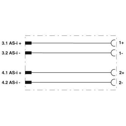 Phoenix Contact - Sensor-Aktor-Adapter Verteiler SAC-ASI-J-Y-B-FFKDS