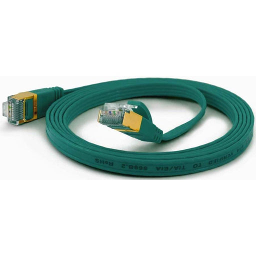 Wantec - Patchkabel Kupfer FTP-Patchkabel Cat.6A gn 7099 gn 0,1m 0,1m RJ45 1,6x6,5mm