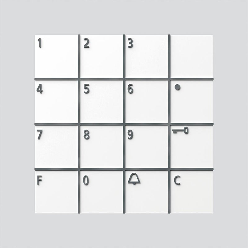 Siedle&Söhne - Funktionsmodul für Türkommunikation Codeschloss-Modul COM 611-02 W weiss − 1 Stück