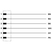 Phoenix Contact - Konfektioniertes Sensor-Aktor-Kabel Sensor-/Aktor-Kabel SAC-6P-DTMS/ 1,5-PUR