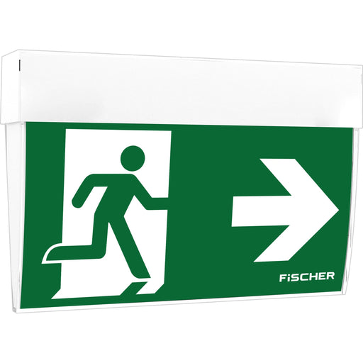 Fischer - Sicherheitsleuchte LED-Rettungszeichenleuchte F1-U383AT2.V5 EB 3/8h,27m,IP41