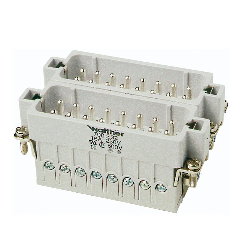 Walther Werke - Kontakteinsatz für Rechtecksteckverbinder Stifteinsatz A32 700232 0,5-2,5qmm 20-14AWG