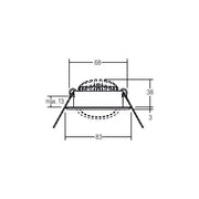 Brumberg Leuchten - Downlight/Strahler/Flutlicht LED-Einbaustrahler 230V 39469223 3000K, eds