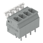 WAGO - Leiterplattenklemme 255-424 Drücker,2,5 mm²,grau − 10 Stück