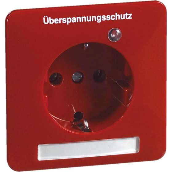 Peha - Schalter-/Steckdosenkombination Steckdose D 80.6611 ÜS/25 ROT