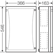 Hensel - Leergehäuse ENYSTAR-Leergehäuse FP 0411 486x306x136mm