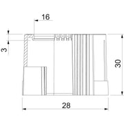 OBO Bettermann - Endtülle für Installationsrohre Rohrendtülle 129 TB PG16 teilbar, PG
