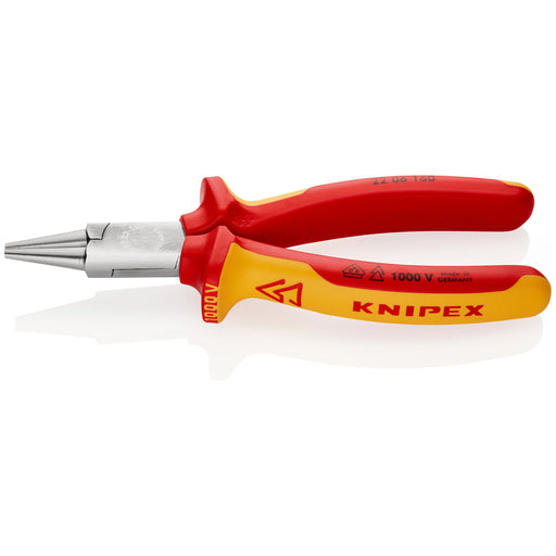 Knipex - Rundzange 22 06 160 verchromt, 160mm