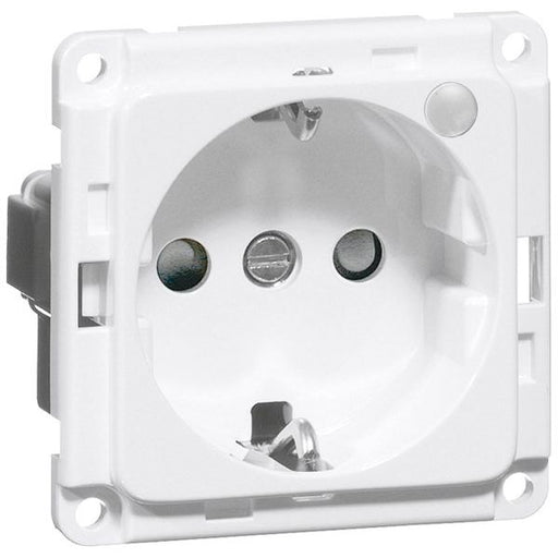 Peha - Schalter-/Steckdosenkombination SCHUKO-Steckdose rws D 6611.02 ME GLK SI 16A 250V