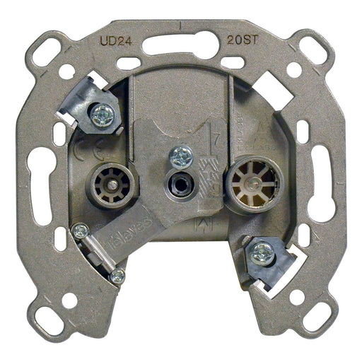 Televes - Antennensteckdose Durchgangsdose 2f. UD 2420 ST 5-2400MHz