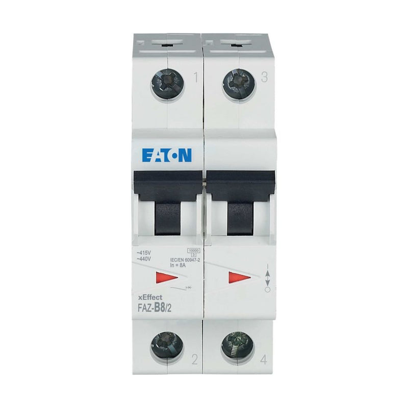 Eaton - Leitungsschutzschalter 2p. FAZ-B8/2 8A Charakt.: B