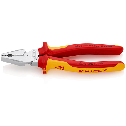 Knipex - Kombizange Kraft-Kombizange 02 06 200 isoliert, 200mm