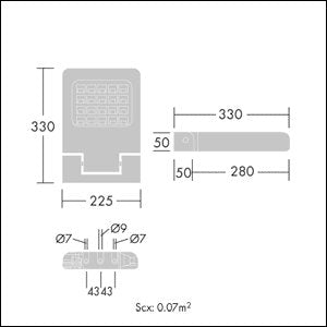 Thorn - Straßen - und Platzleuchte LED - Fluter OLSYS1 18L #96633541 740