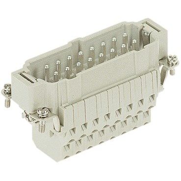 Harting - Kontakteinsatz für Rechtecksteckverbinder Stifteinsatz 09330162672 HAN 16 ESS-STI