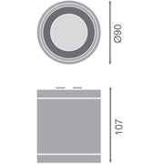 Ledvance - Downlight/Strahler/Flutlicht LED-Aufbaudownlight IP65 DLSUR.DN90P1584060DB 840, 60Gr., sw